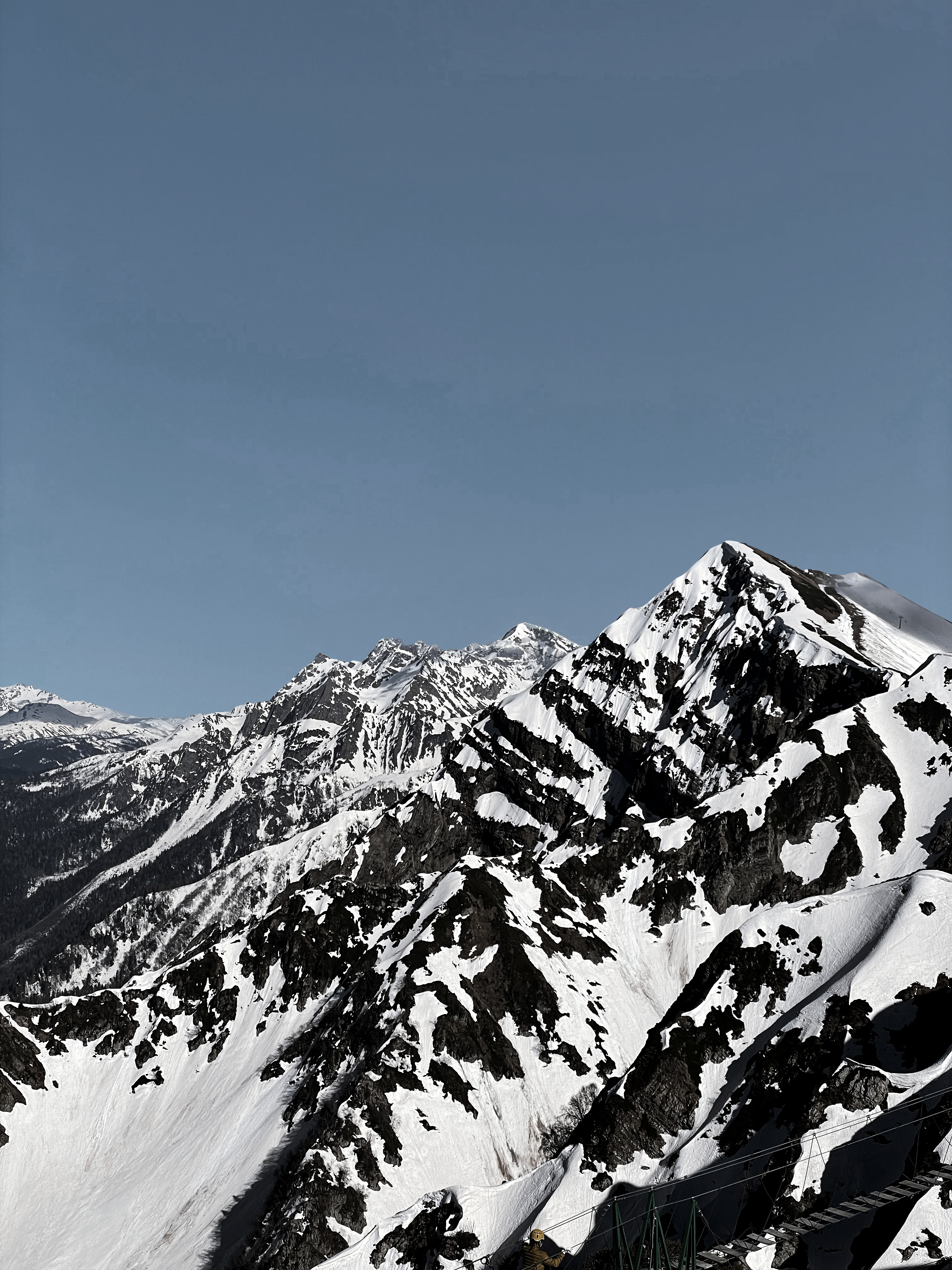 Snow Covered Mountain Under the Blue Sky · Free Stock Photo