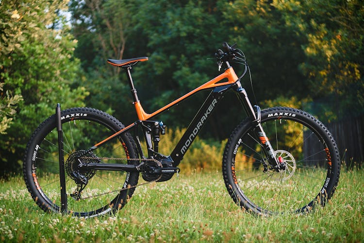 A Mountain Bike With Lock