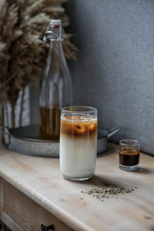 Cold Drink on a Wooden table 