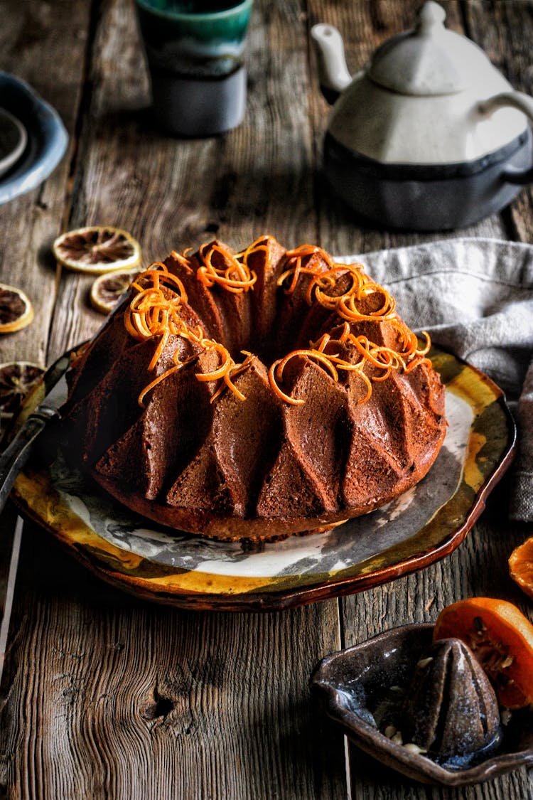 Chocolate Cake On A Plate