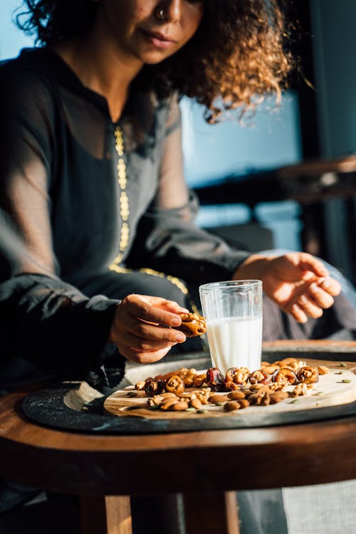 Woman Preparing Snacks