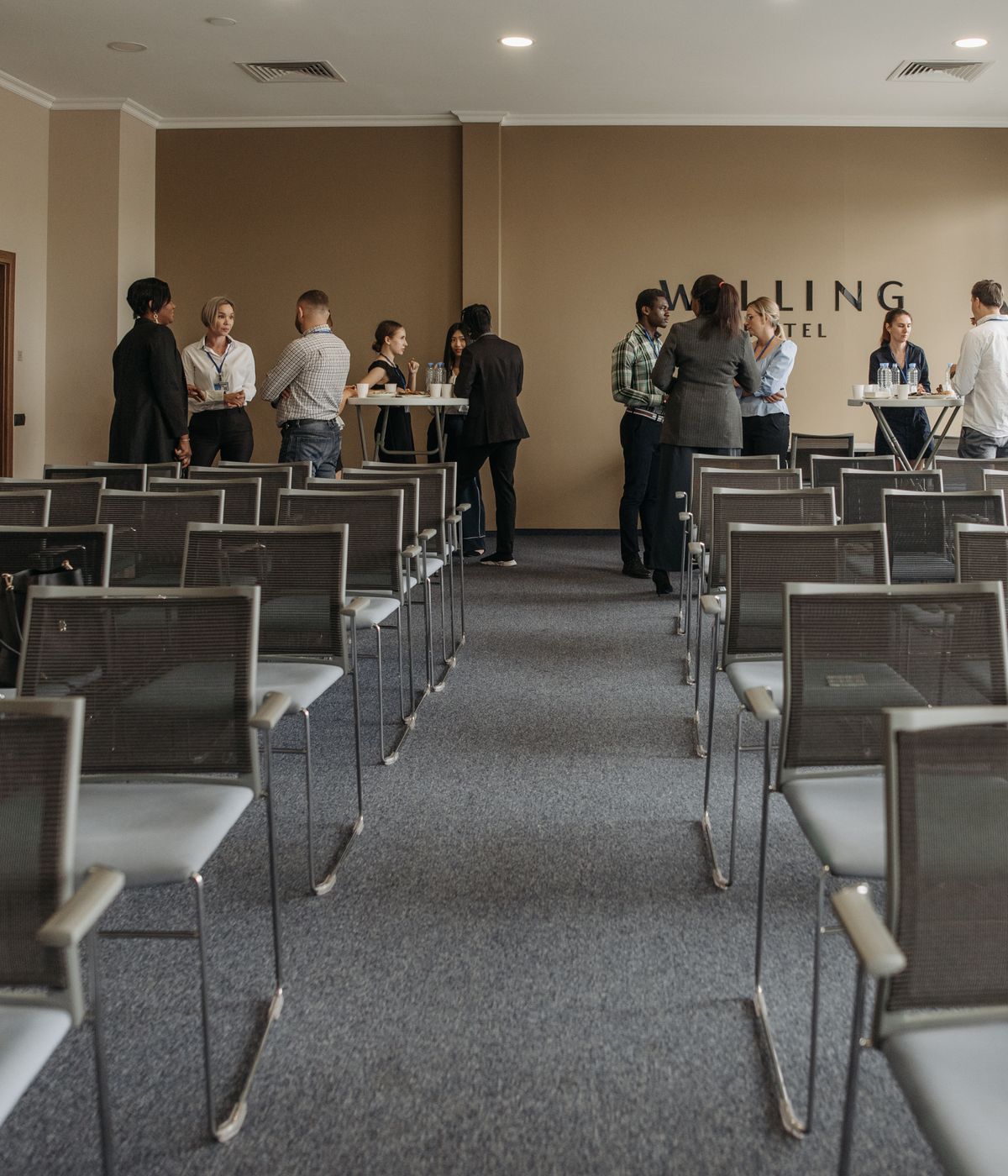 Professional gathering used as editorial imagery