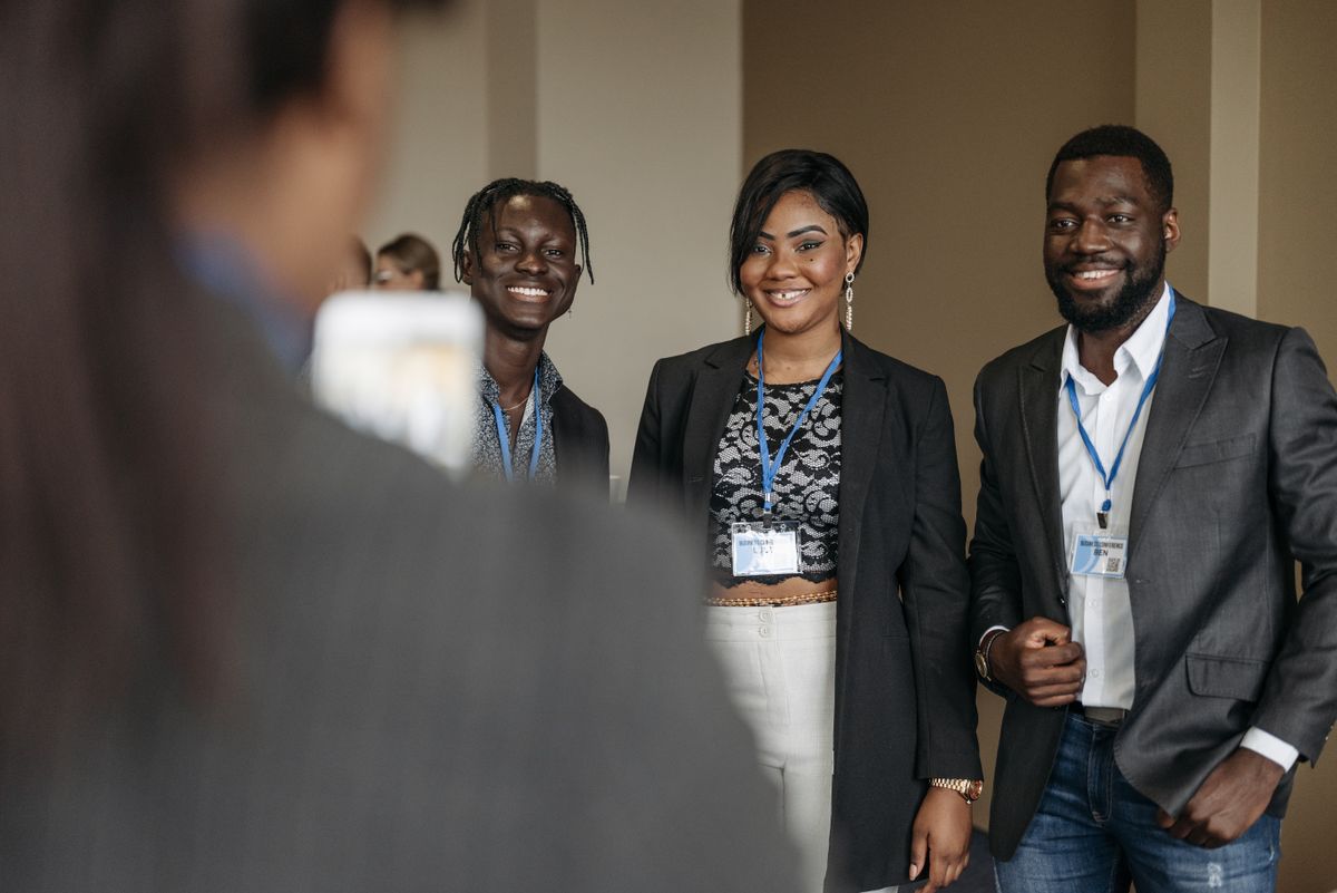 Professionnels africains en echange lors d'une rencontre