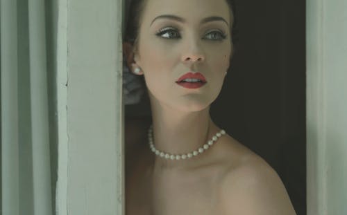 Woman with Pearl Necklace