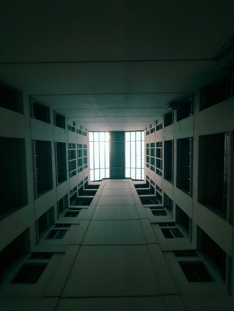 Skylight Of A Concrete Building Interior 