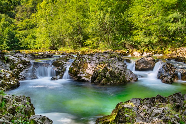 Cascades On Rocks