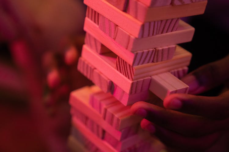 Close-up Of Wooden Toy Blocks