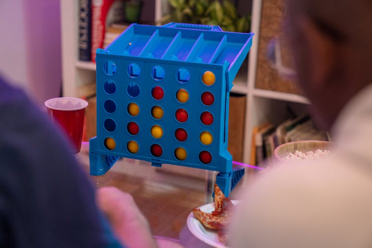 Connect Four Toy On Table