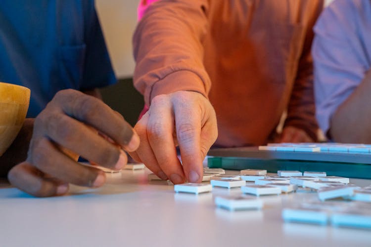 Friends Playing Scrabble