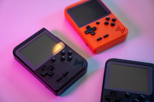 Black and Orange Nintendo Game Boy