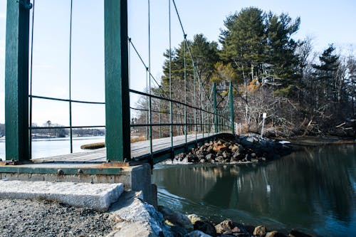 Free stock photo of bridge, maine, over water Stock Photo