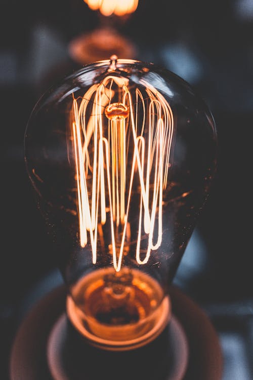 Free Close Up Photo of Incandescent Bulb Stock Photo