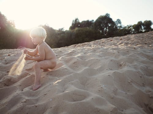 年輕, 玩耍, 砂 的 免費圖庫相片