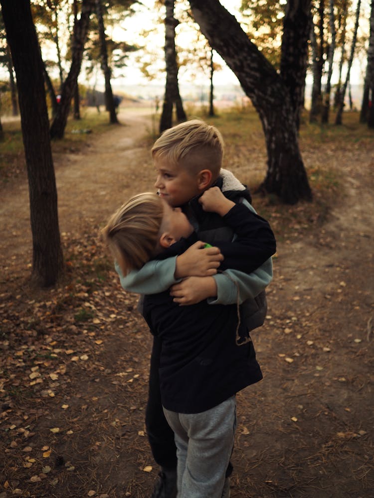 Boys Hugging Each Other