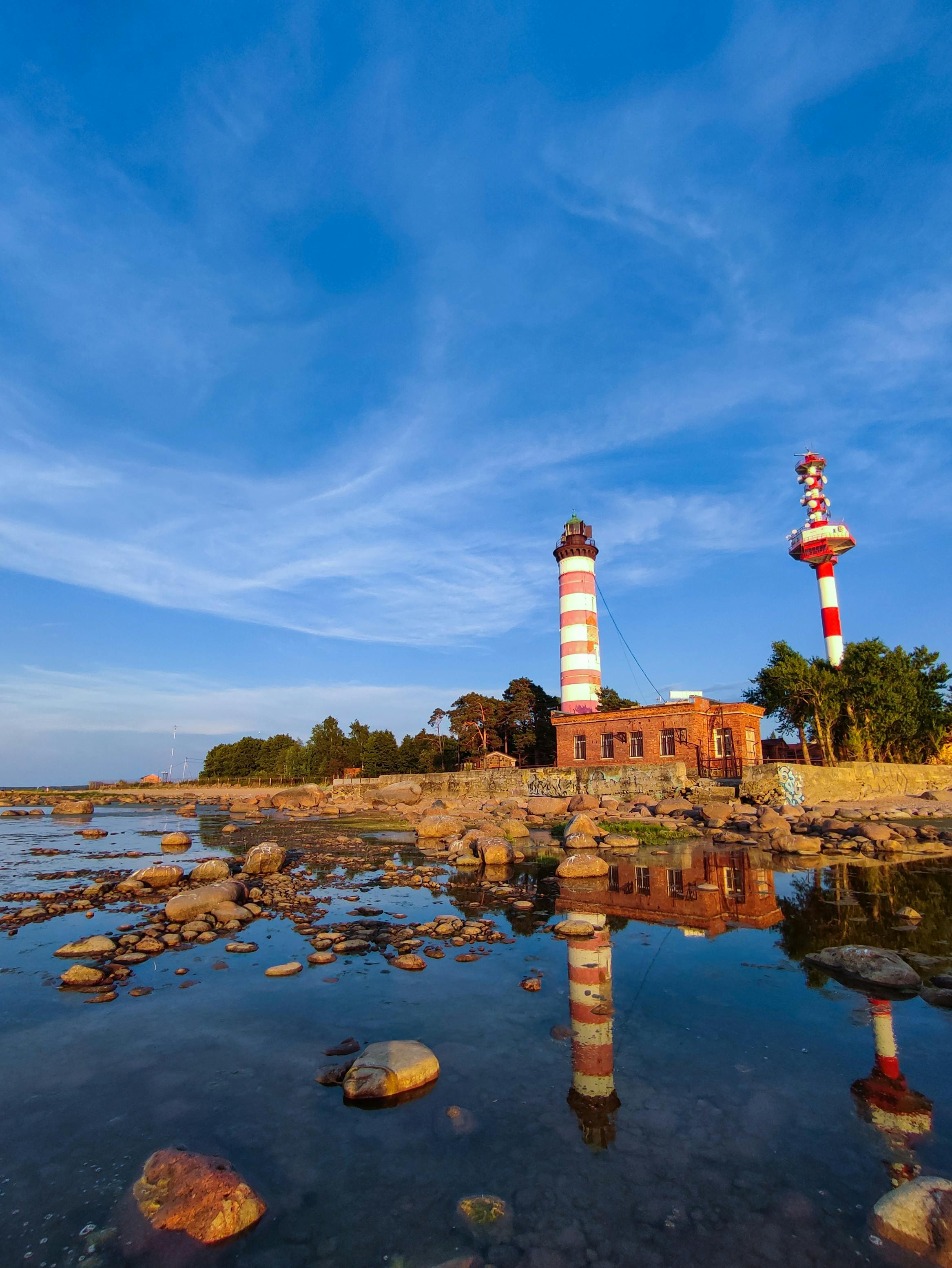 Buildings on the Coast of Sosnovy Bor, Leningrad Oblast, Russia · Free