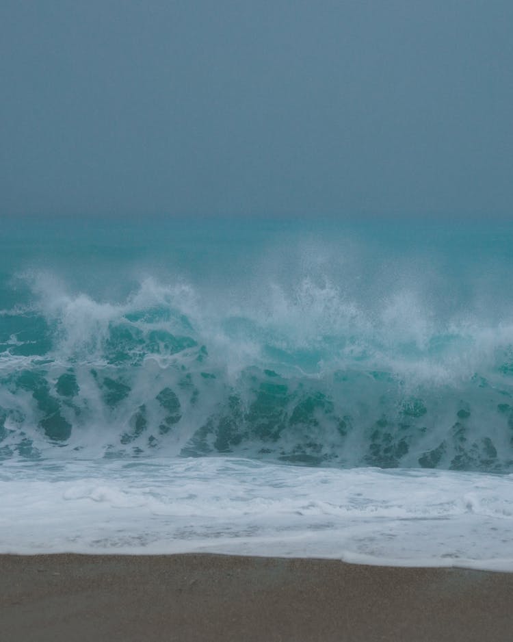 Wave Crashing On The Shore 