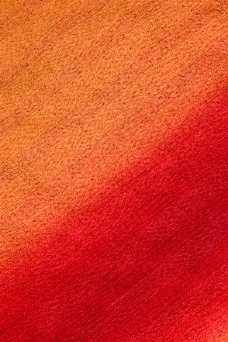 Fabric With Orange And Red Gradient 