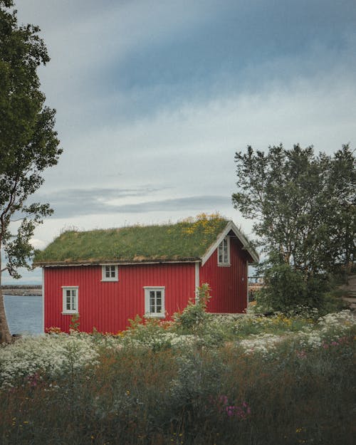 Fotobanka s bezplatnými fotkami na tému červený dom, drevený, exteriéry
