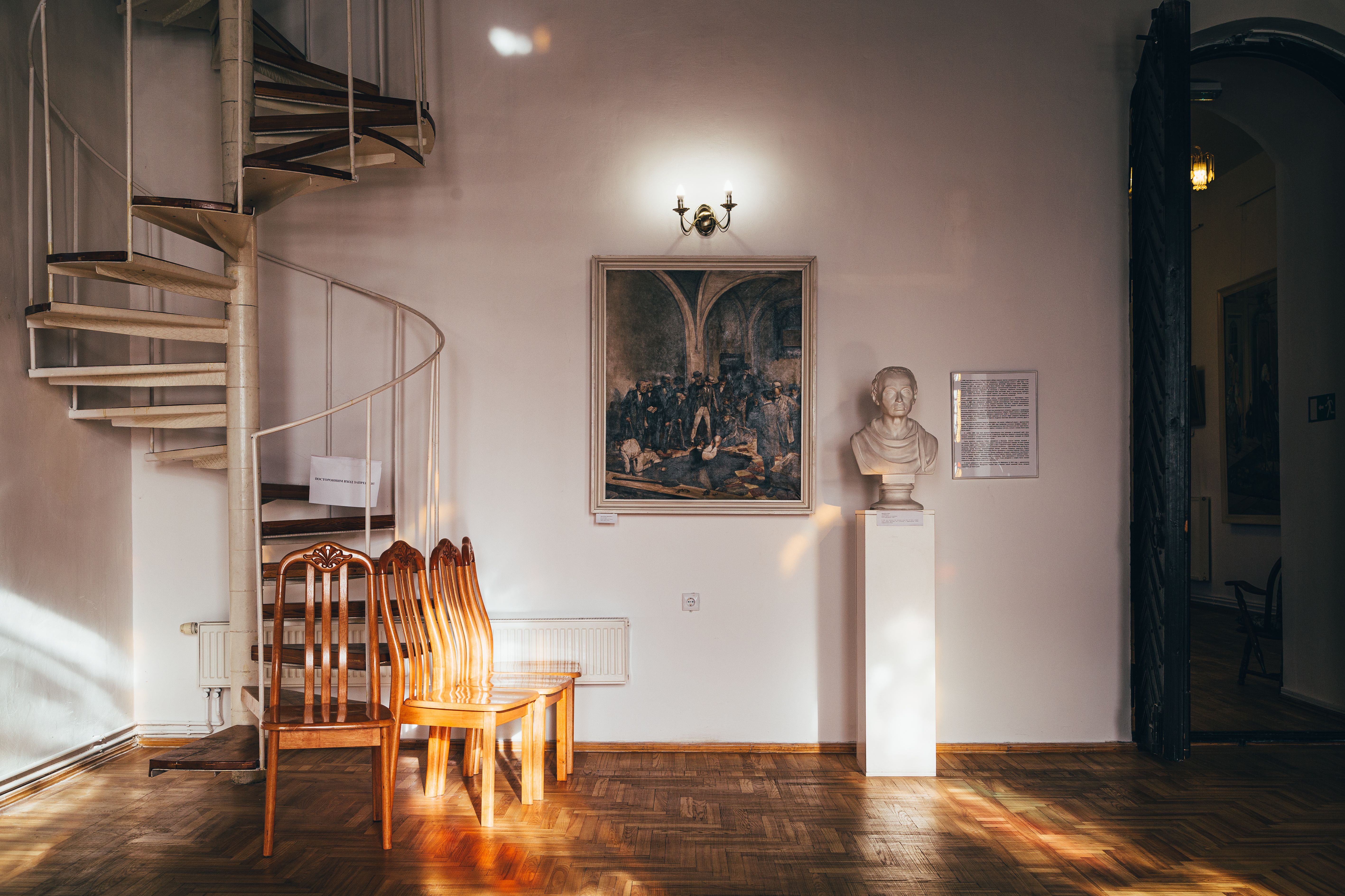Art gallery inside the National Museum in Krakow, Poland