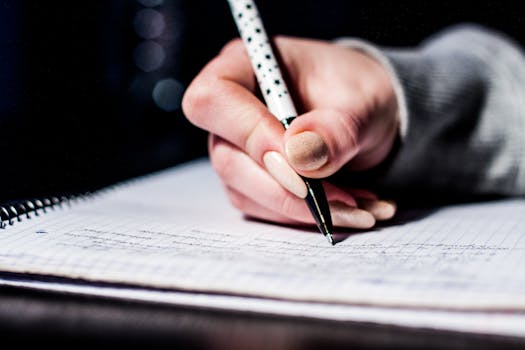 Free stock photo of pen, writing, notes, school