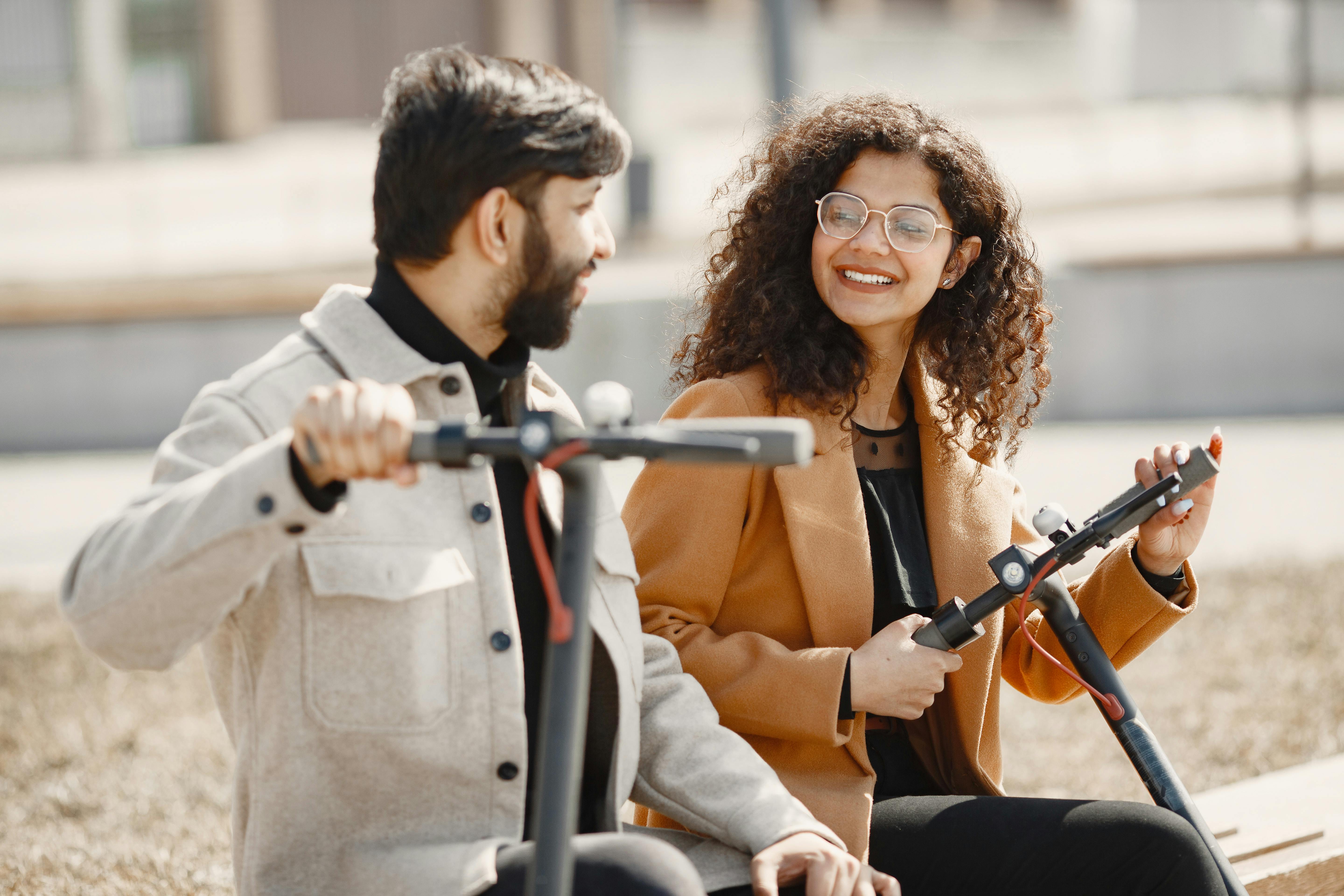 Accessible vacation destination with mobility scooter user