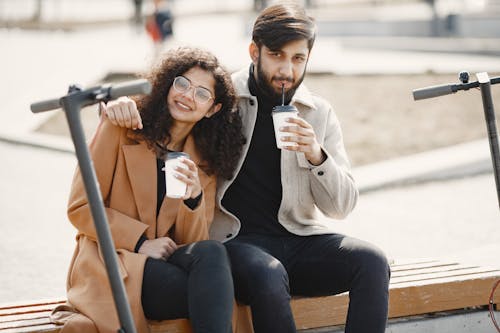 Couple drinking Coffee Together 