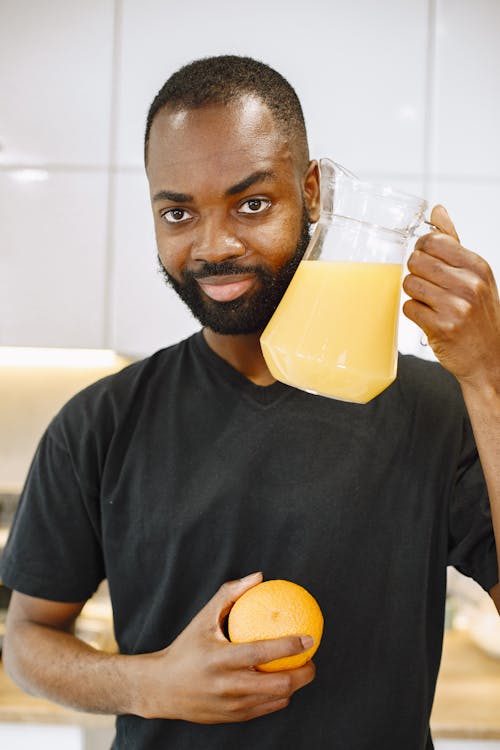 Photos gratuites de afro-américain, boisson saine, carafe