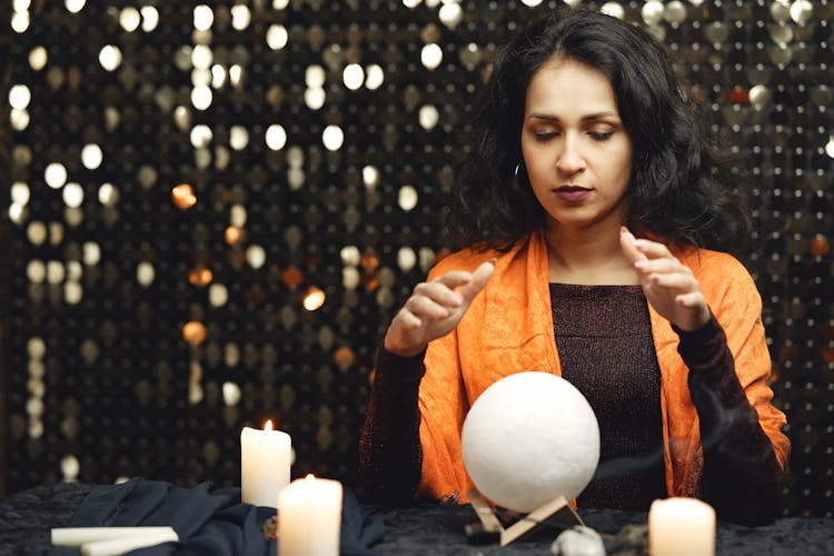 Woman With Divination Ball