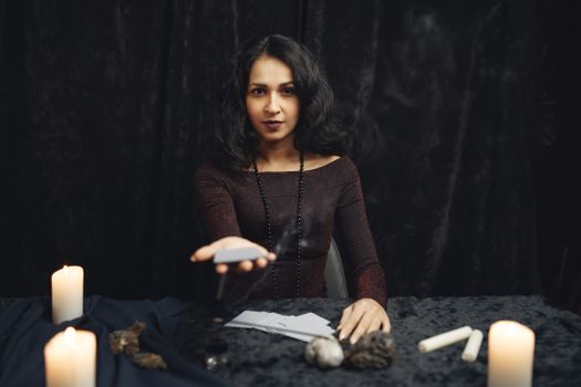 A Woman Holding a Stone