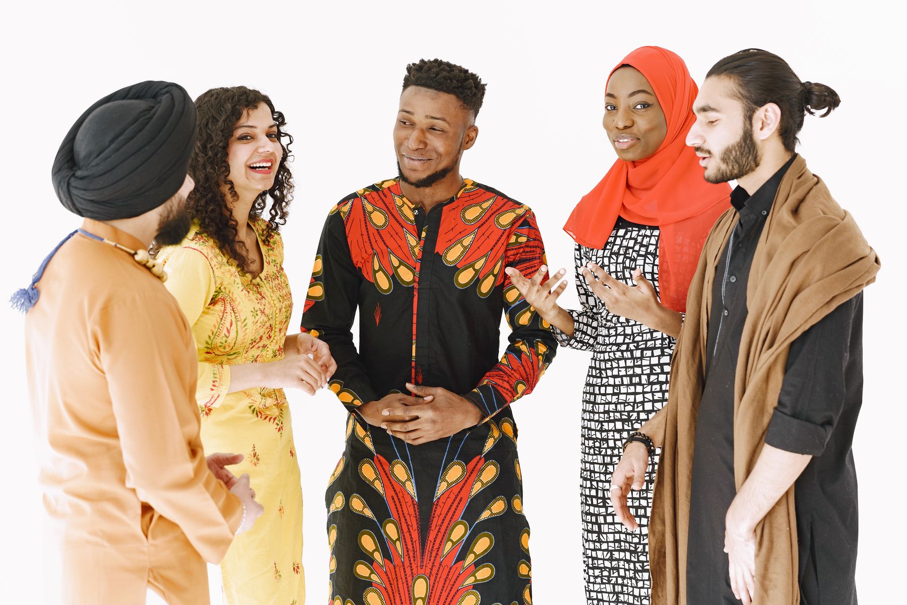 Diverse community of people united