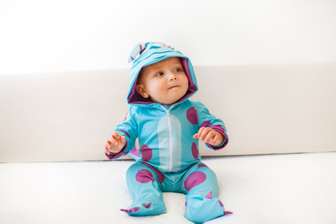 Free A Cute Baby in Costume Stock Photo