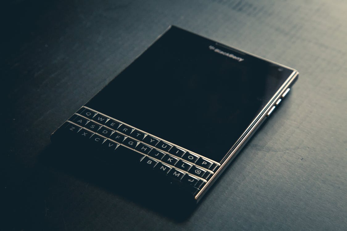 Ücretsiz Blackberry Qwerty Telefonu Kapatıldı Stok Fotoğraflar