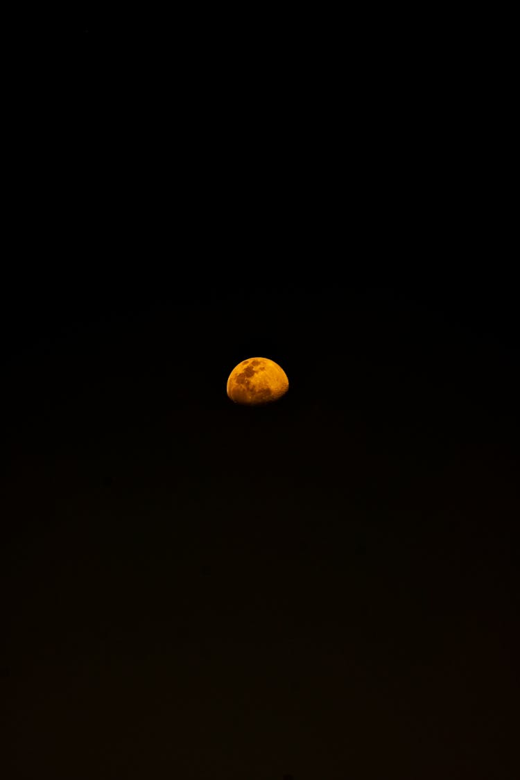 Orange Moon In The Sky