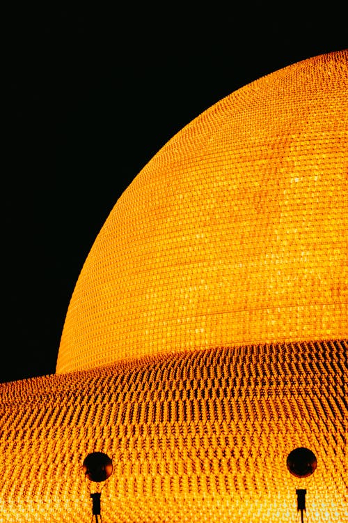 Immagine gratuita di Buddismo, facciata di edificio, illuminato