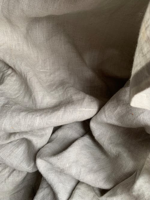 Close-up of Linen Fabric 