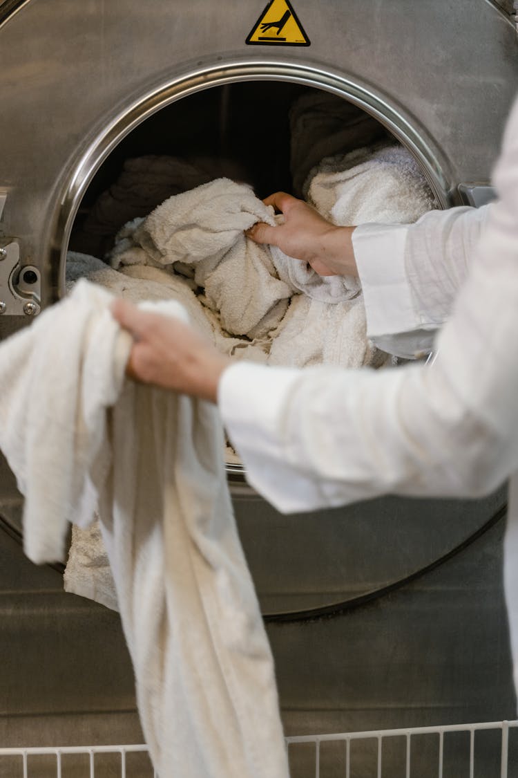 Clothes In A Washing Machine 