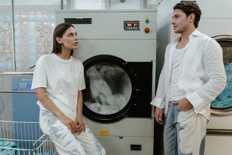 People In A Public Launderette