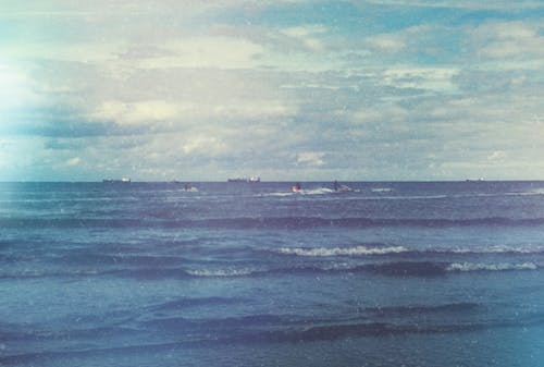 Free stock photo of blue sea, blue sky, blue water