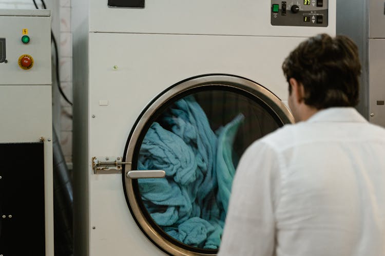 Man In A Public Launderette