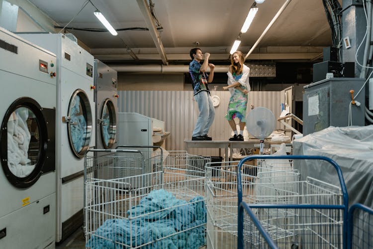 People In A Public Launderette