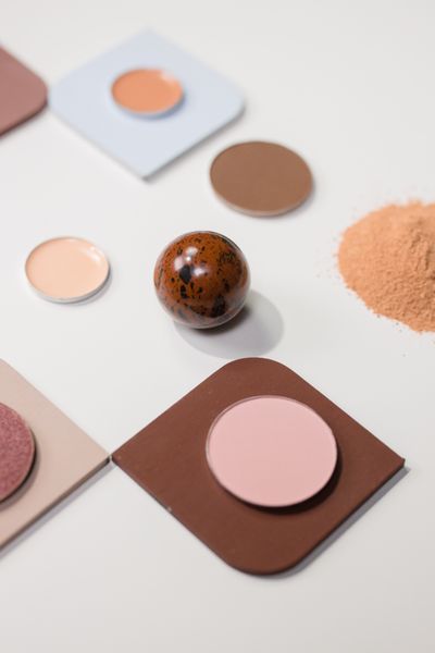 Flat lay of cosmetic powders and products — Ron Lach on Pexels