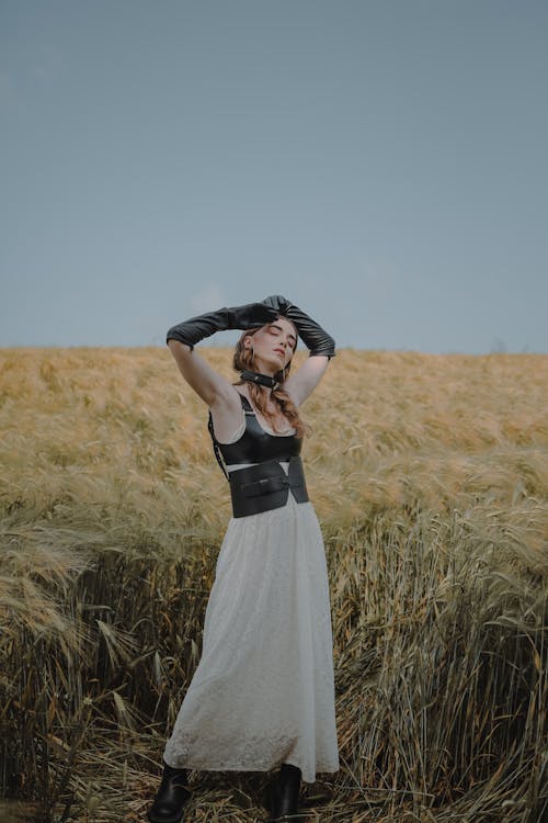 女人, 小麥, 擺姿勢 的 免費圖庫相片