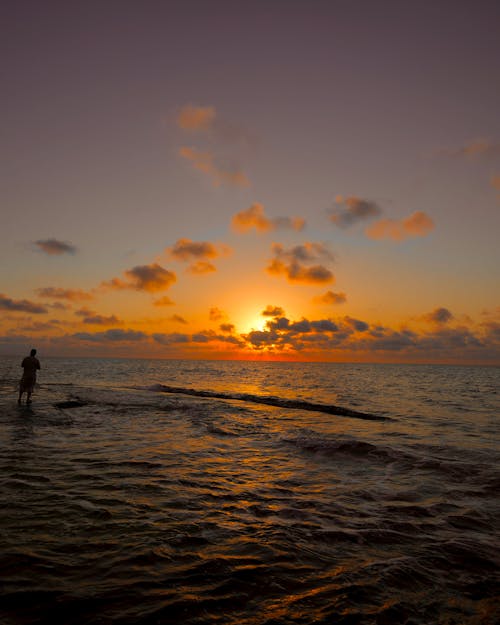 Základová fotografie zdarma na téma čeření, červánky, horizont