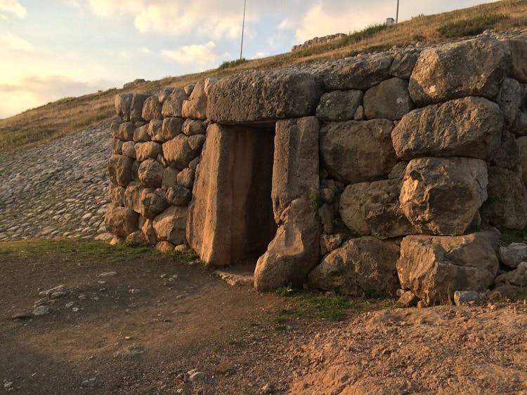 Stone Entrance To Underground Shelter