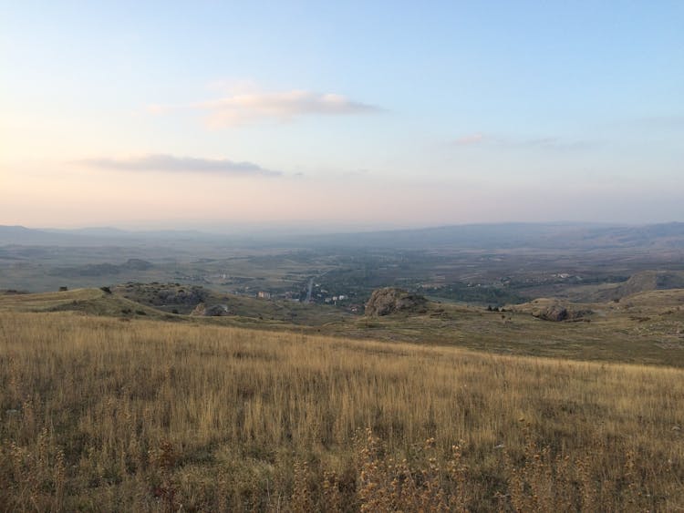 Landscape With Hills And Meadows