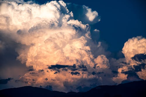 구름의 파노라마 사진