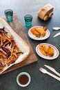 Fried Food on White Ceramic Plate