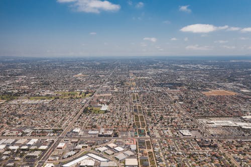 Aerial View of City Buildings