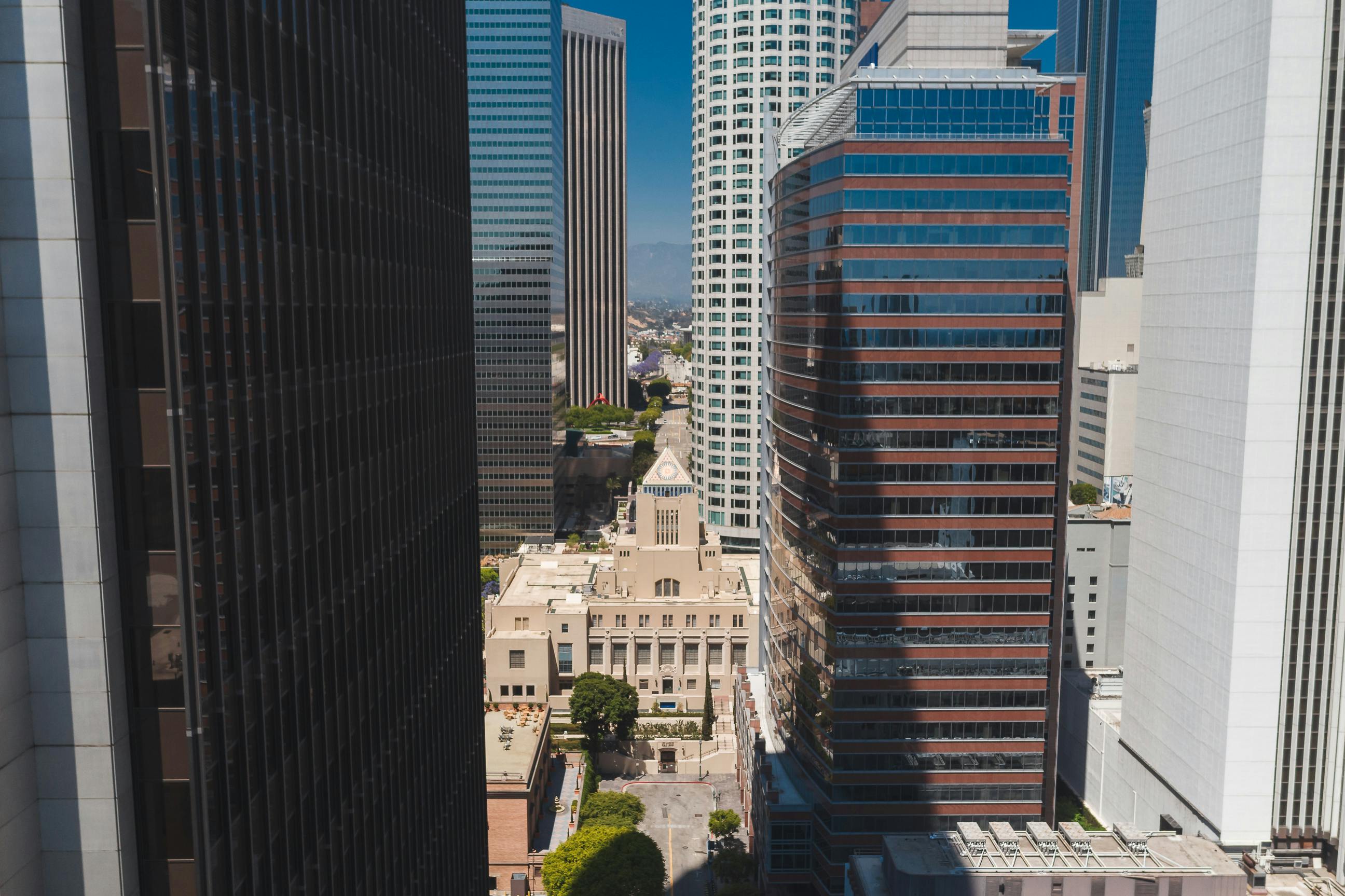 high rise buildings in the city