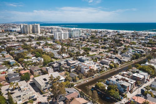 Aerial View of City Buildings